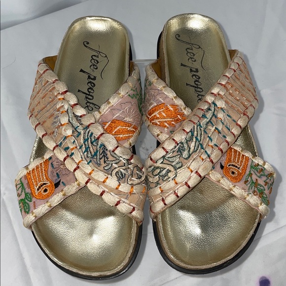 FREE PEOPLE WILDFLOWERS CROSSBAND SANDALS FTL-09-127 - Picture 1 of 7